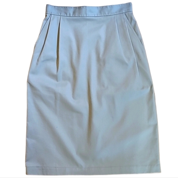 Tilley Dresses & Skirts - Tilley Endurables Skirt Khaki Safari Midi Tailored Pencil Skirt